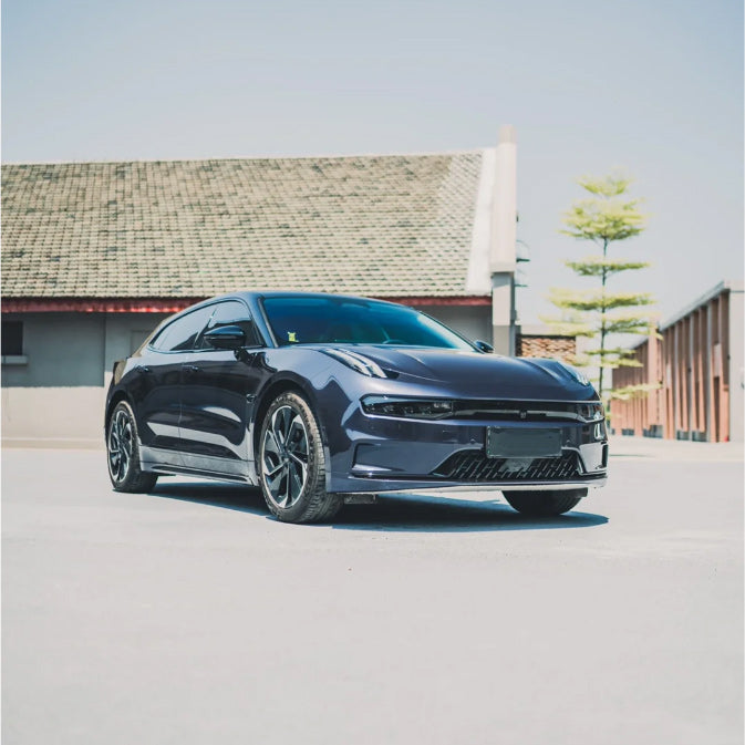 Quality Gloss Metallic BMW Carbon Grey Blue Car Vinyl Wrap - Image 3