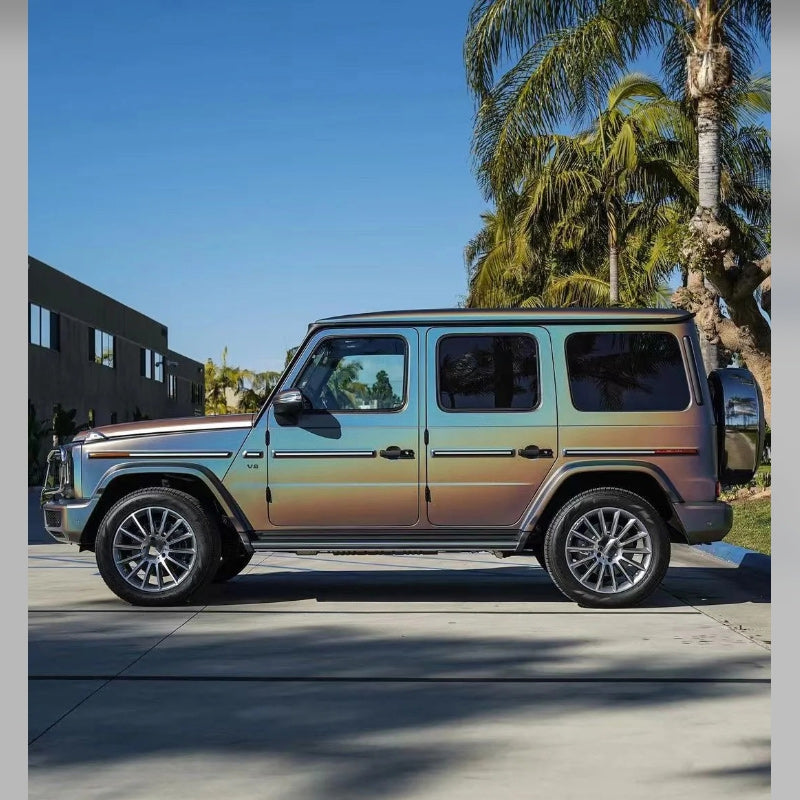 Quality Matte Laser Grey Car Vinyl Wrap - Image 5