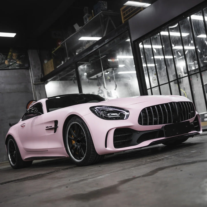 Quality  Super Matte Rose Pink Car Vinyl Wrap - Image 3