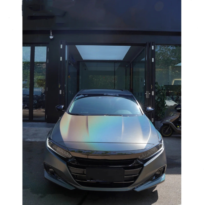 Quality Matte Laser Grey Car Vinyl Wrap - Image 6