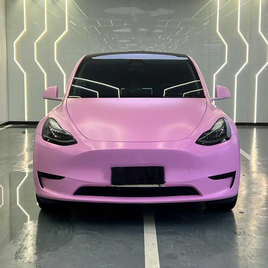 Quality Matte Ceramic Barbie Pink Car Vinyl Wrap - Image 2