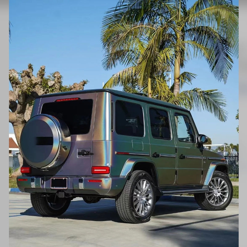 Quality Matte Laser Grey Car Vinyl Wrap - Image 7