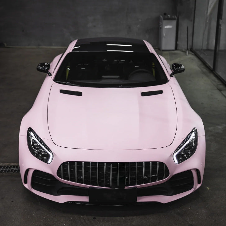 Quality  Super Matte Rose Pink Car Vinyl Wrap - Image 5