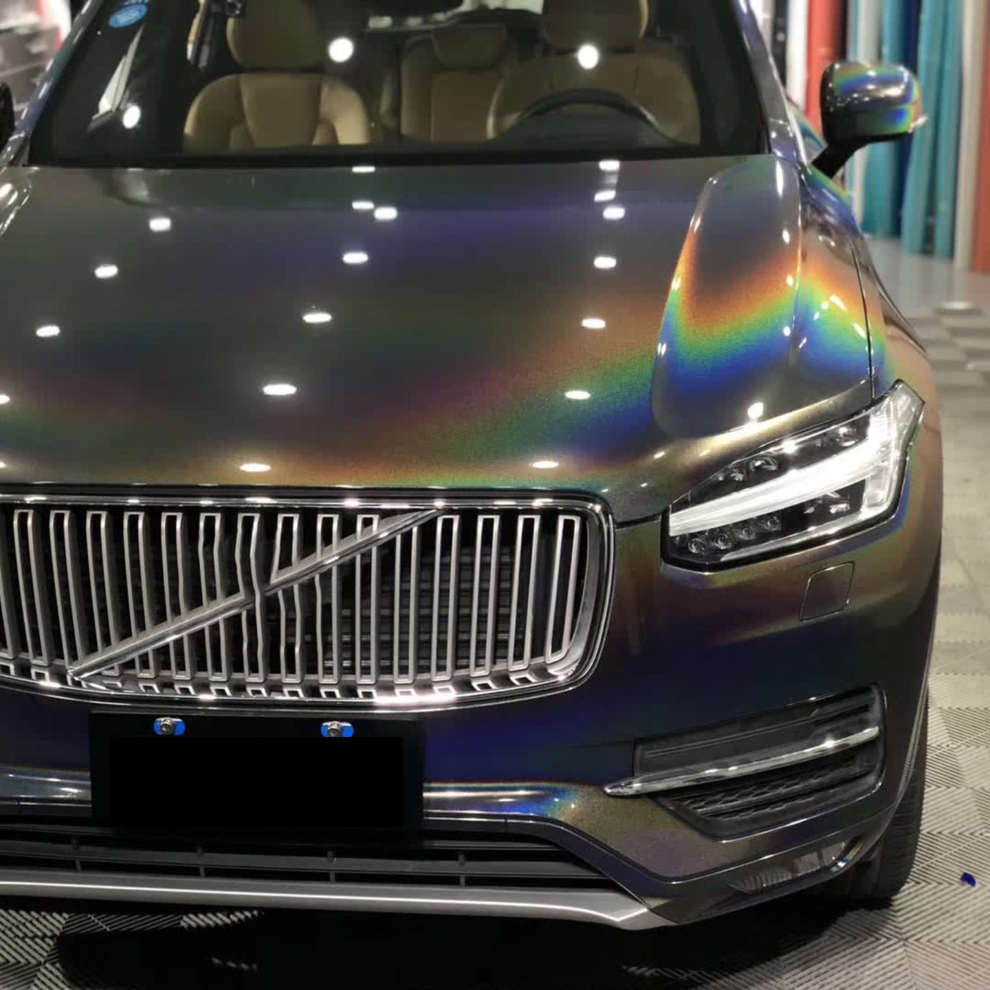 Quality Rainbow Metallic Majestic Dark Gray Car Vinyl Wrap - Image 4
