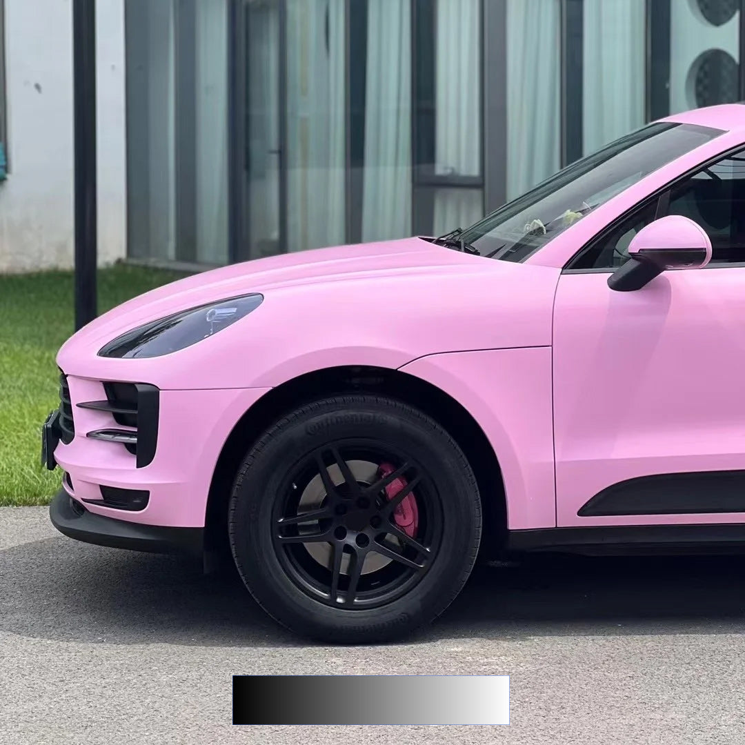 Quality Matte Ceramic Barbie Pink Car Vinyl Wrap - Image 3