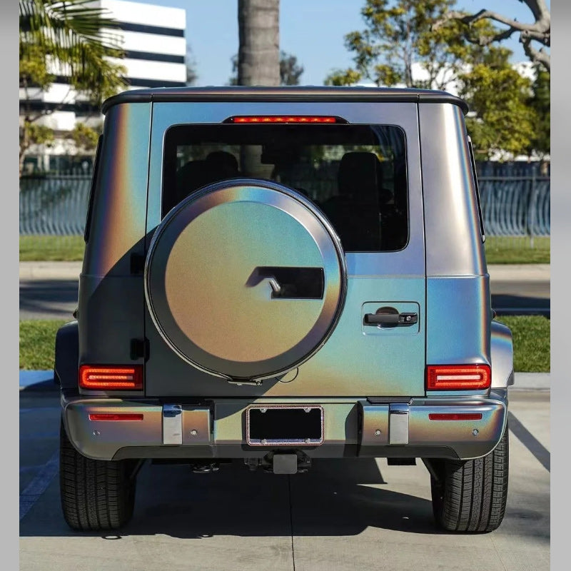 Quality Matte Laser Grey Car Vinyl Wrap - Image 8