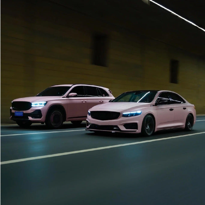 Quality  Super Matte Rose Pink Car Vinyl Wrap - Image 2