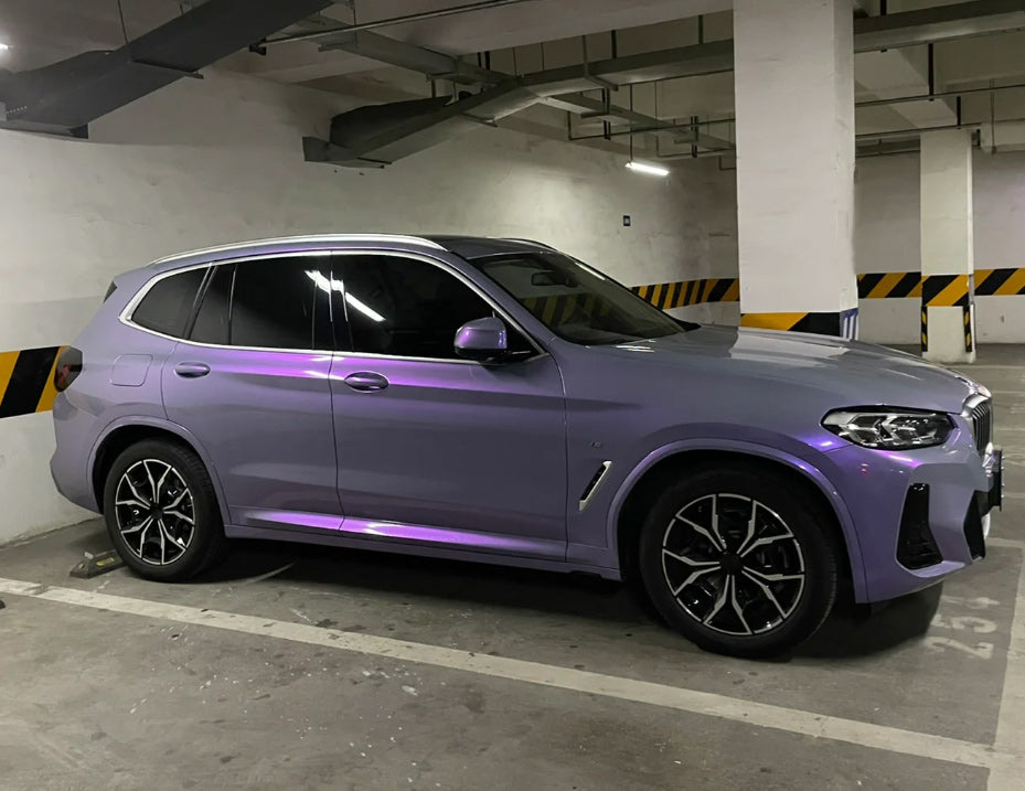 Candy Metallic Gray Purple Vinyl Wrap - Image 6