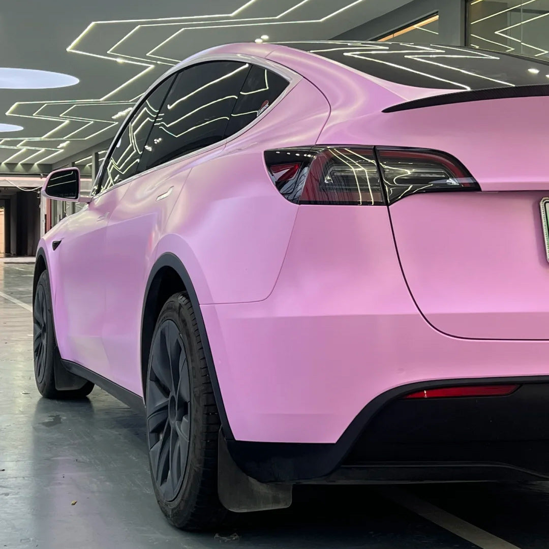 Quality Matte Ceramic Barbie Pink Car Vinyl Wrap - Image 4