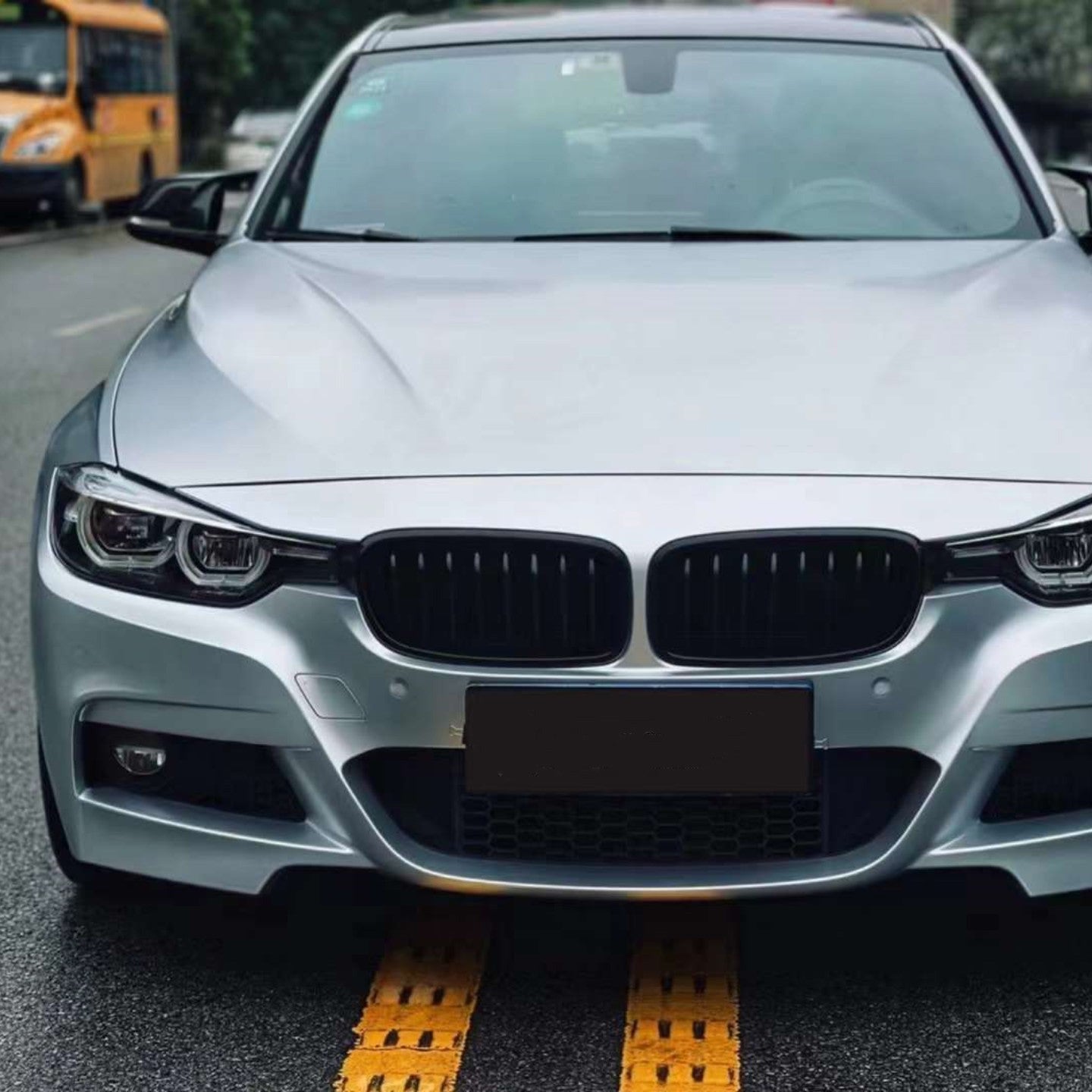 Matte Metallic Metal Silver Car Vinyl Wrap - Image 3