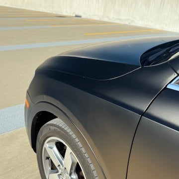 Satin Black Car Vinyl Wrap - Image 7