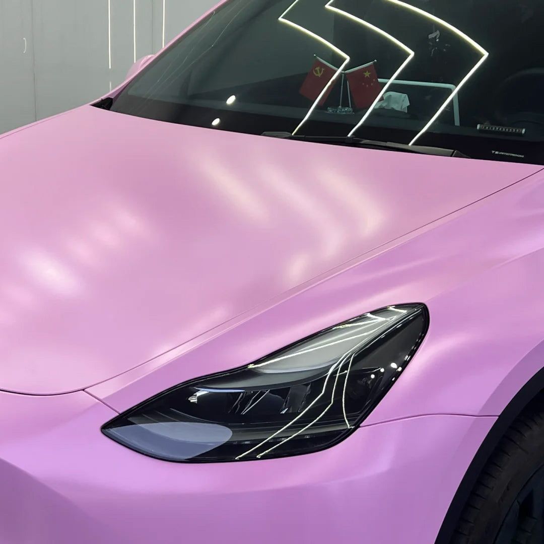 Quality Matte Ceramic Barbie Pink Car Vinyl Wrap - Image 5
