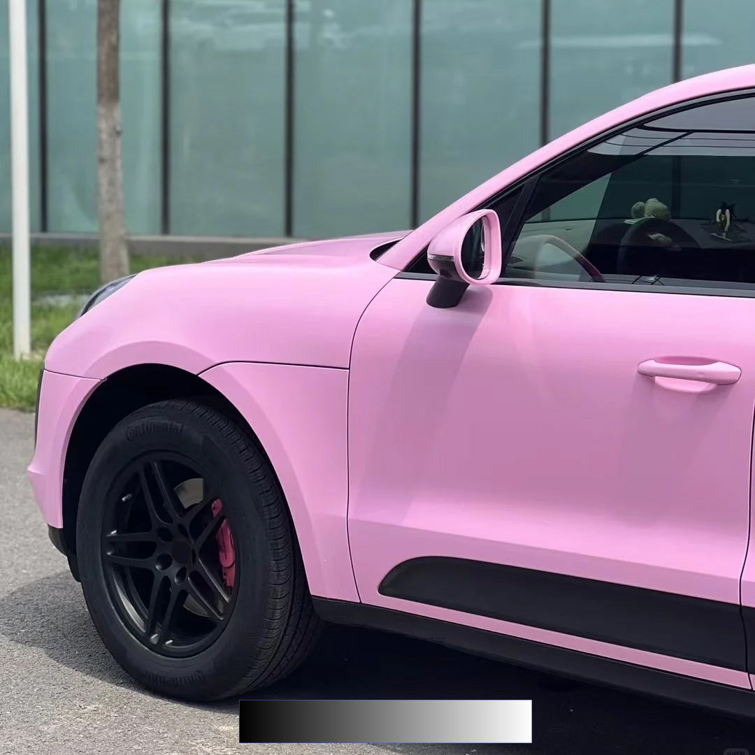 Quality Matte Ceramic Barbie Pink Car Vinyl Wrap - Image 6