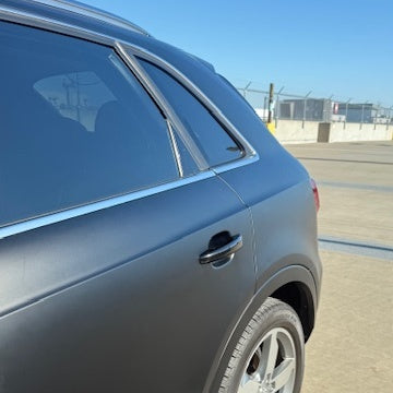 Satin Black Car Vinyl Wrap - Image 10