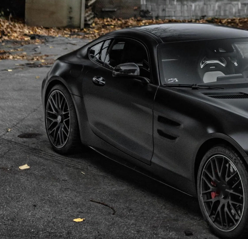 Quality Matte Black Car Vinyl Wrap - Image 7