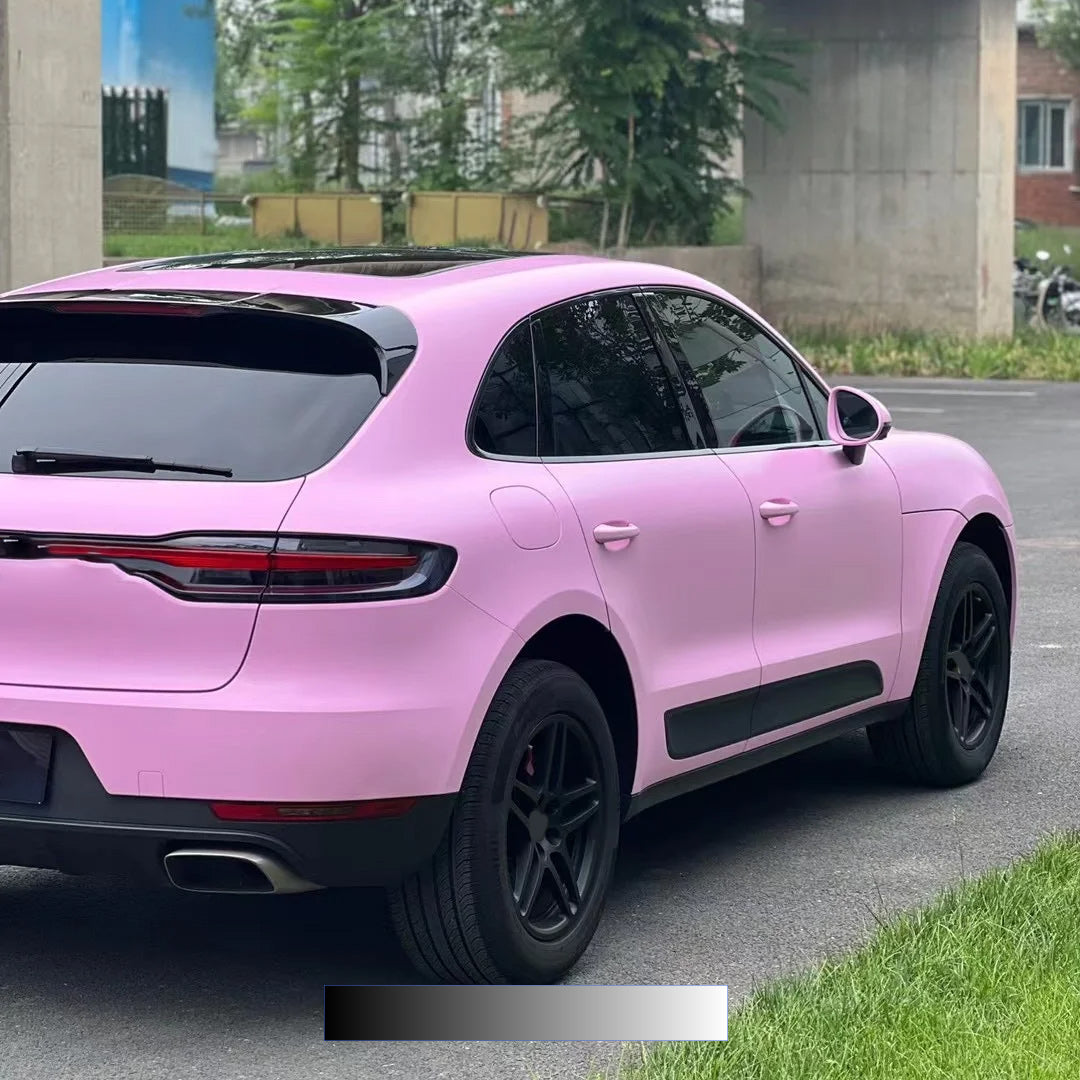 Quality Matte Ceramic Barbie Pink Car Vinyl Wrap - Image 8