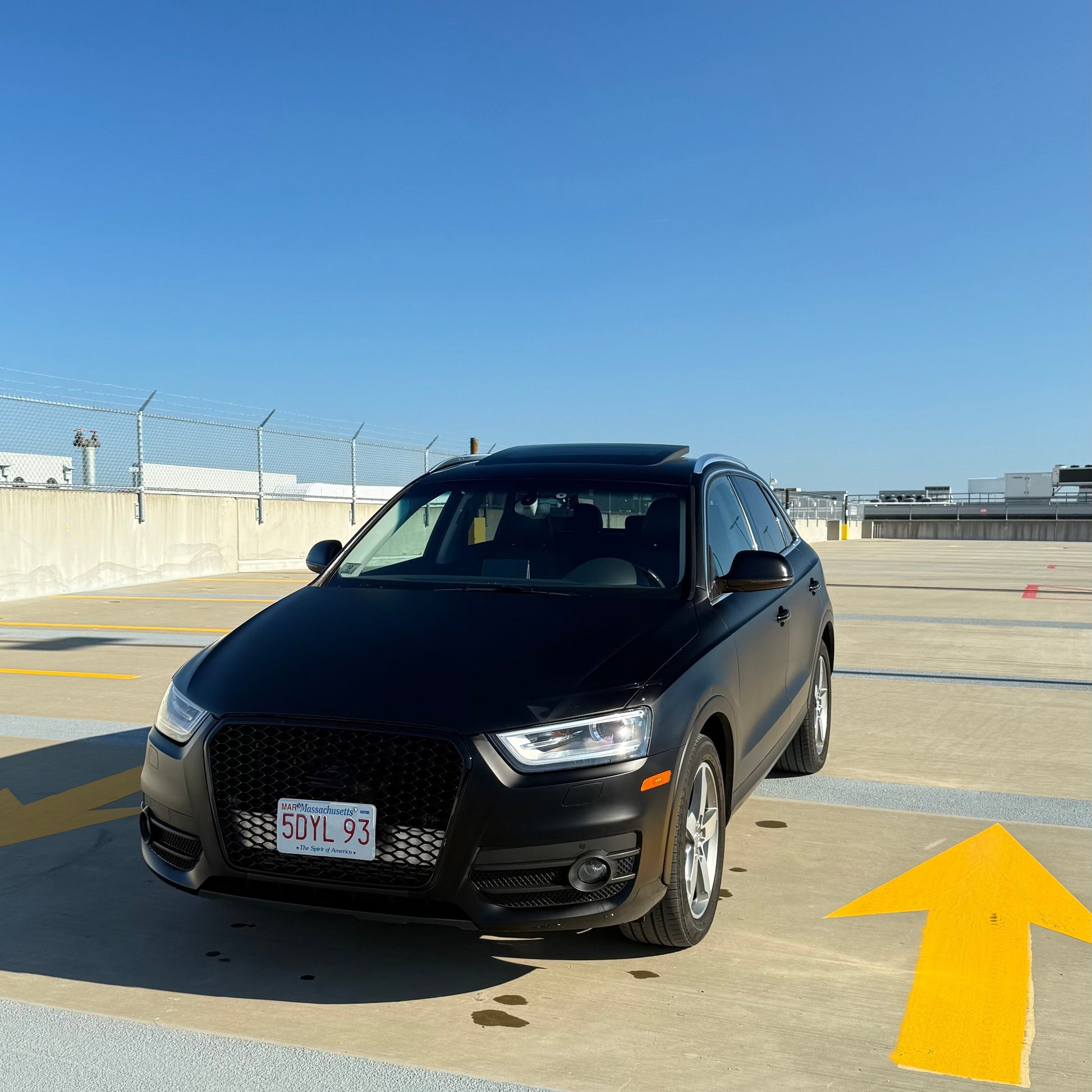 Satin Black Car Vinyl Wrap - Image 11