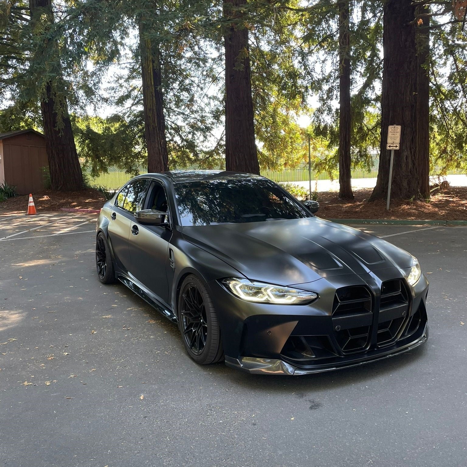 Quality Matte Black Car Vinyl Wrap - Image 8