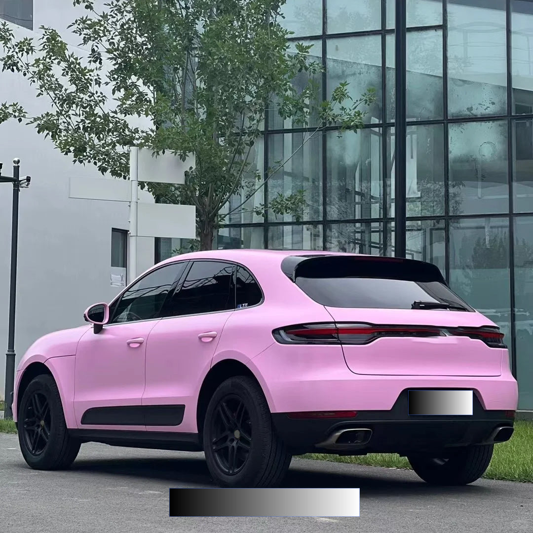 Quality Matte Ceramic Barbie Pink Car Vinyl Wrap - Image 9