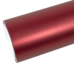 Satin Chrome Crimson Red Color Ppf Paint Protection Film – 5ft x 49ft