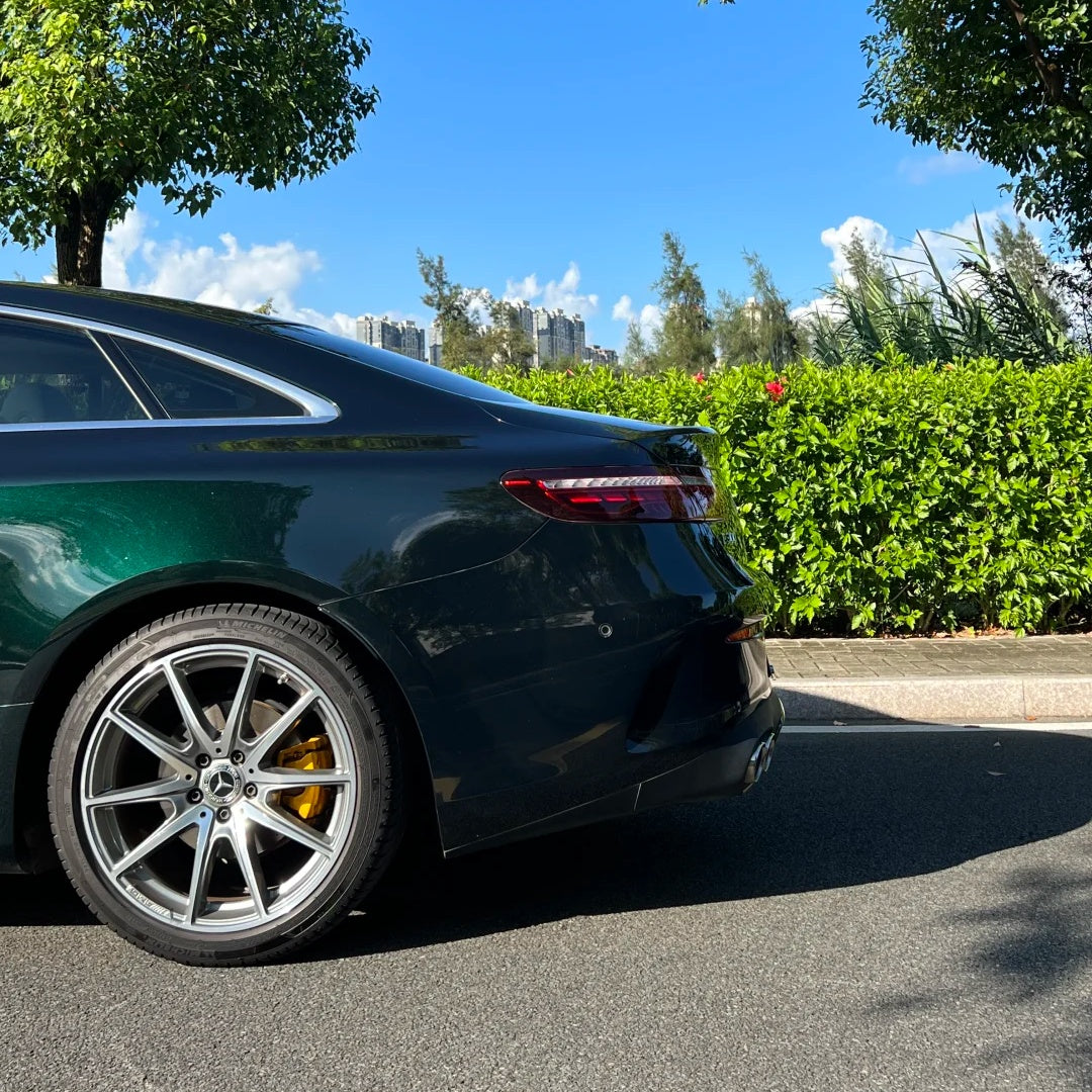 Gloss Benz Emerald Green Car Vinyl Wrap - Image 8