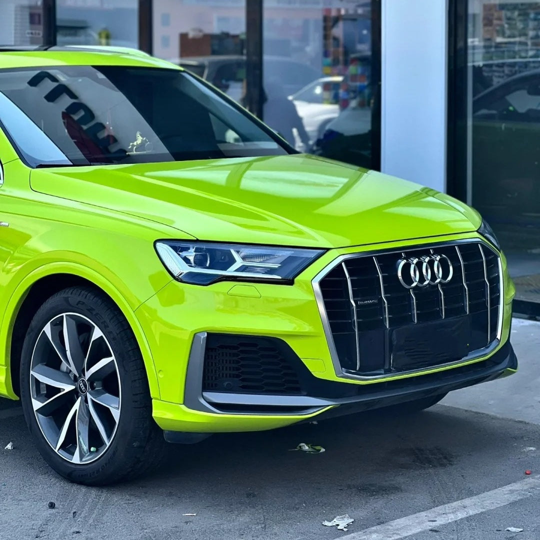 Gloss Crystal Bur Green Car Vinyl Wrap - Image 4