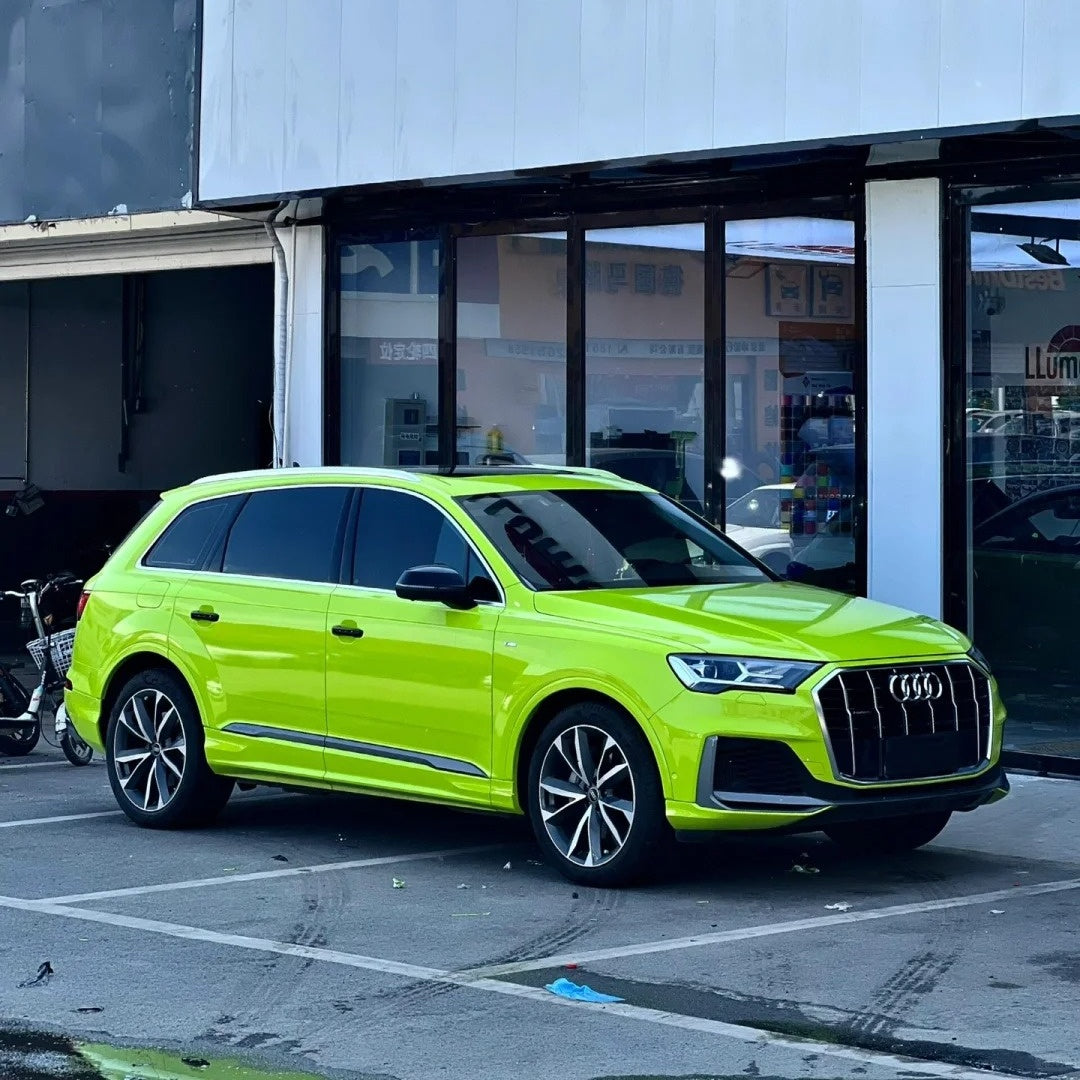 Gloss Crystal Bur Green Car Vinyl Wrap - Image 8