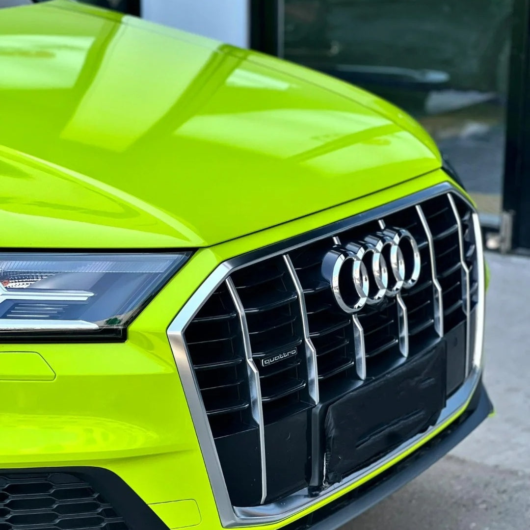 Gloss Crystal Bur Green Car Vinyl Wrap - Image 3