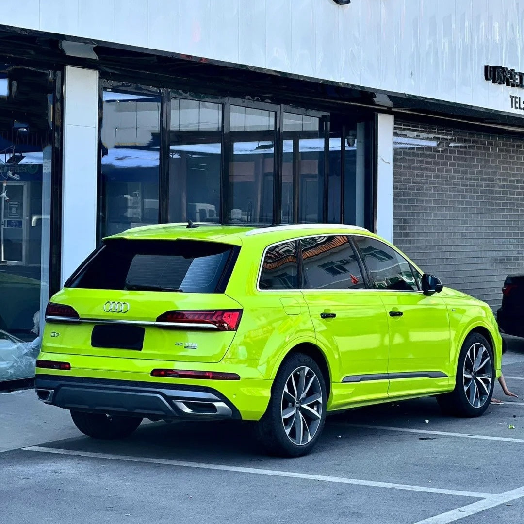 Gloss Crystal Bur Green Car Vinyl Wrap - Image 7