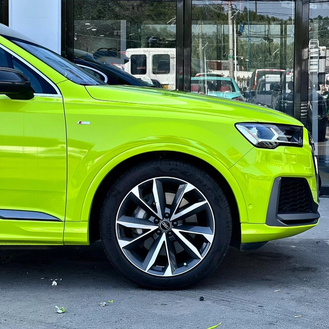 Gloss Crystal Bur Green Car Vinyl Wrap - Image 10