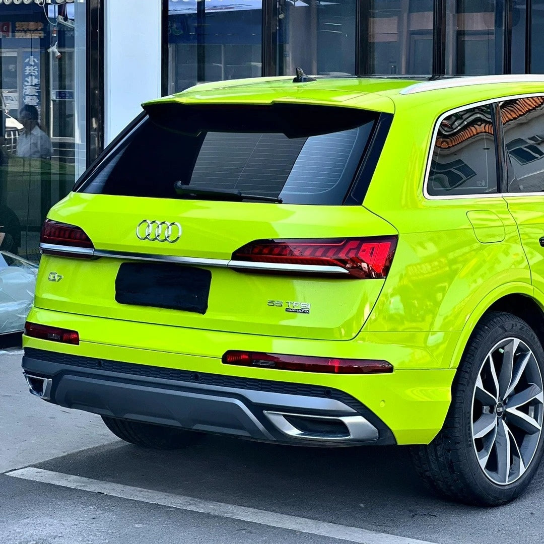 Gloss Crystal Bur Green Car Vinyl Wrap - Image 6