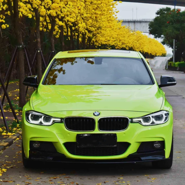 Quality Gloss Fluorescent Green Car Vinyl Wrap - Image 4