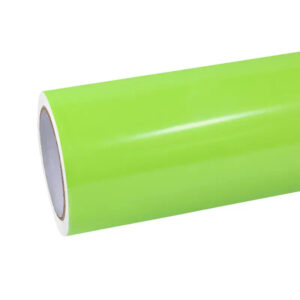 Quality Gloss Fluorescent Green Car Vinyl Wrap