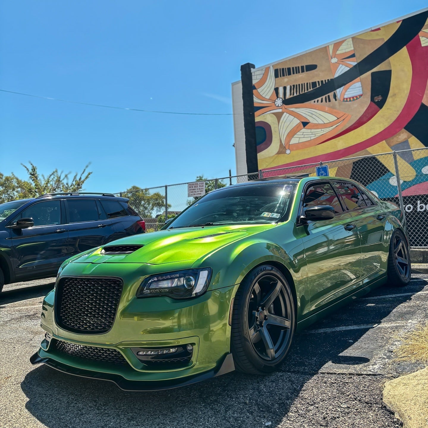 Gloss Metallic Mamba Green Car Vinyl Wrap - Image 2