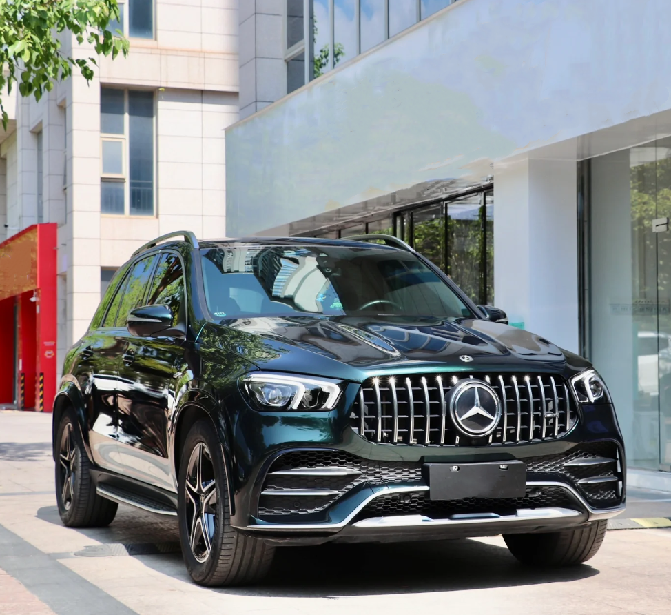 Gloss Benz Emerald Green Car Vinyl Wrap - Image 3