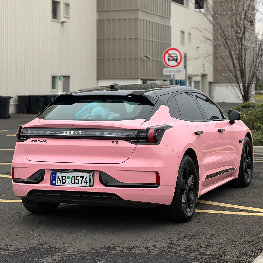 Gloss Rouge Pink Car Vinyl Wrap - Image 3