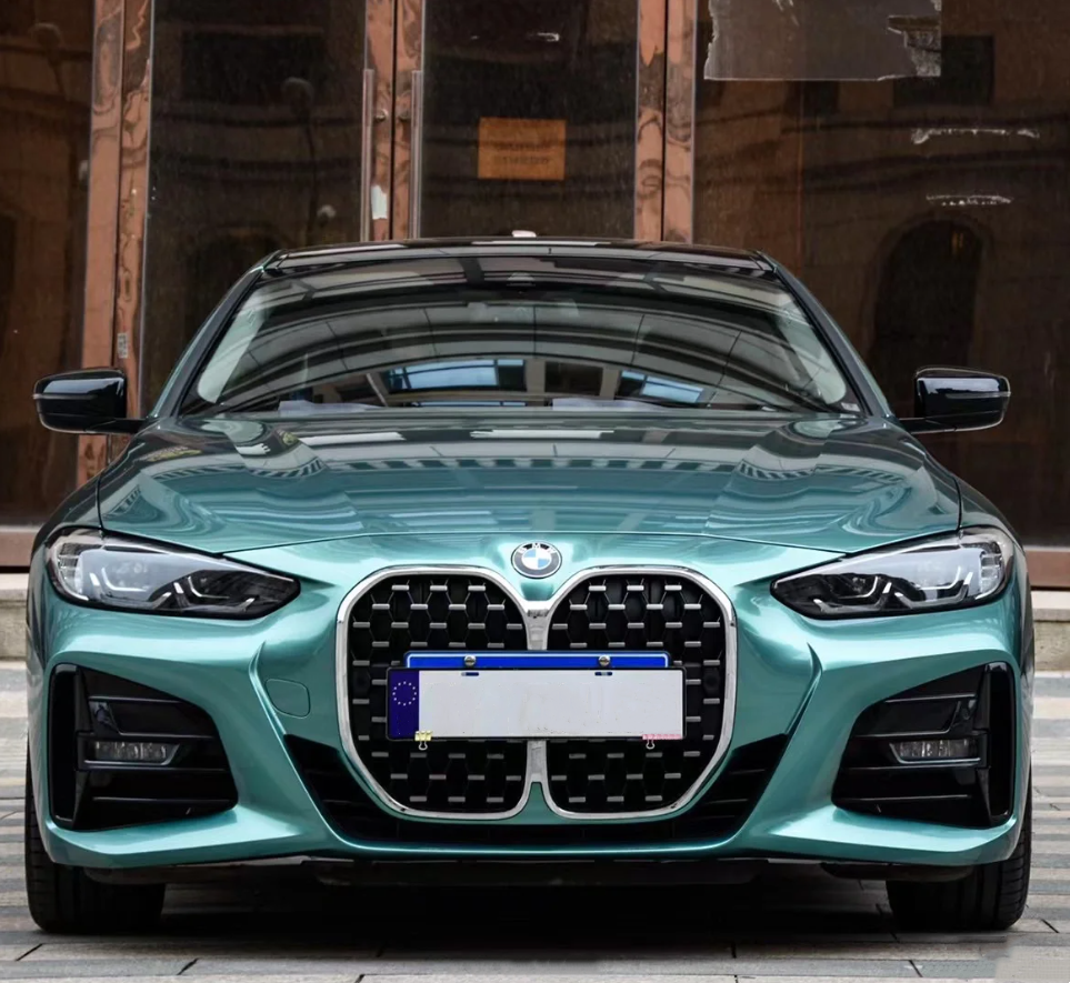 Quality Gloss Shiny Green Car Vinyl Wrap - Image 3