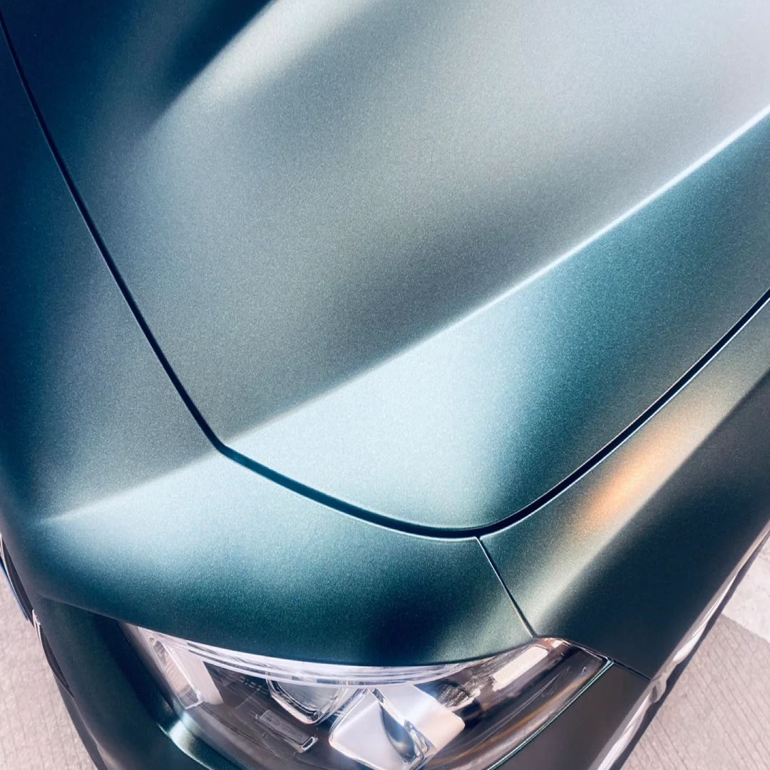 Benz Matte Metallic Heavy Metal Emerald Green Car Vinyl Wrap - Image 8
