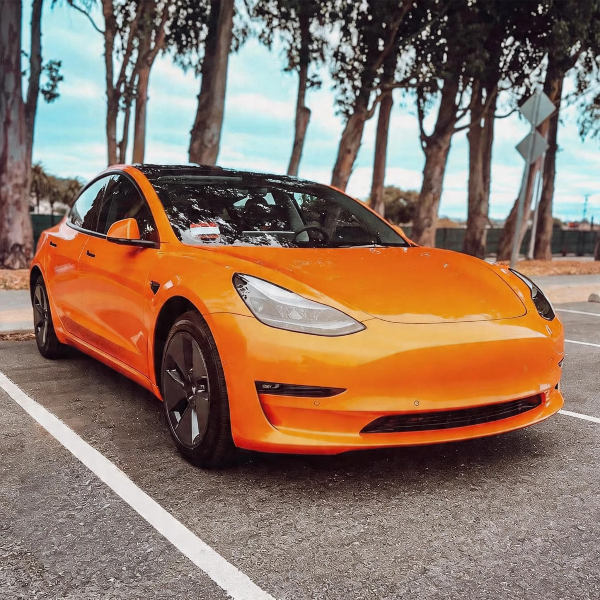 Gloss Orange Vinyl Wrap