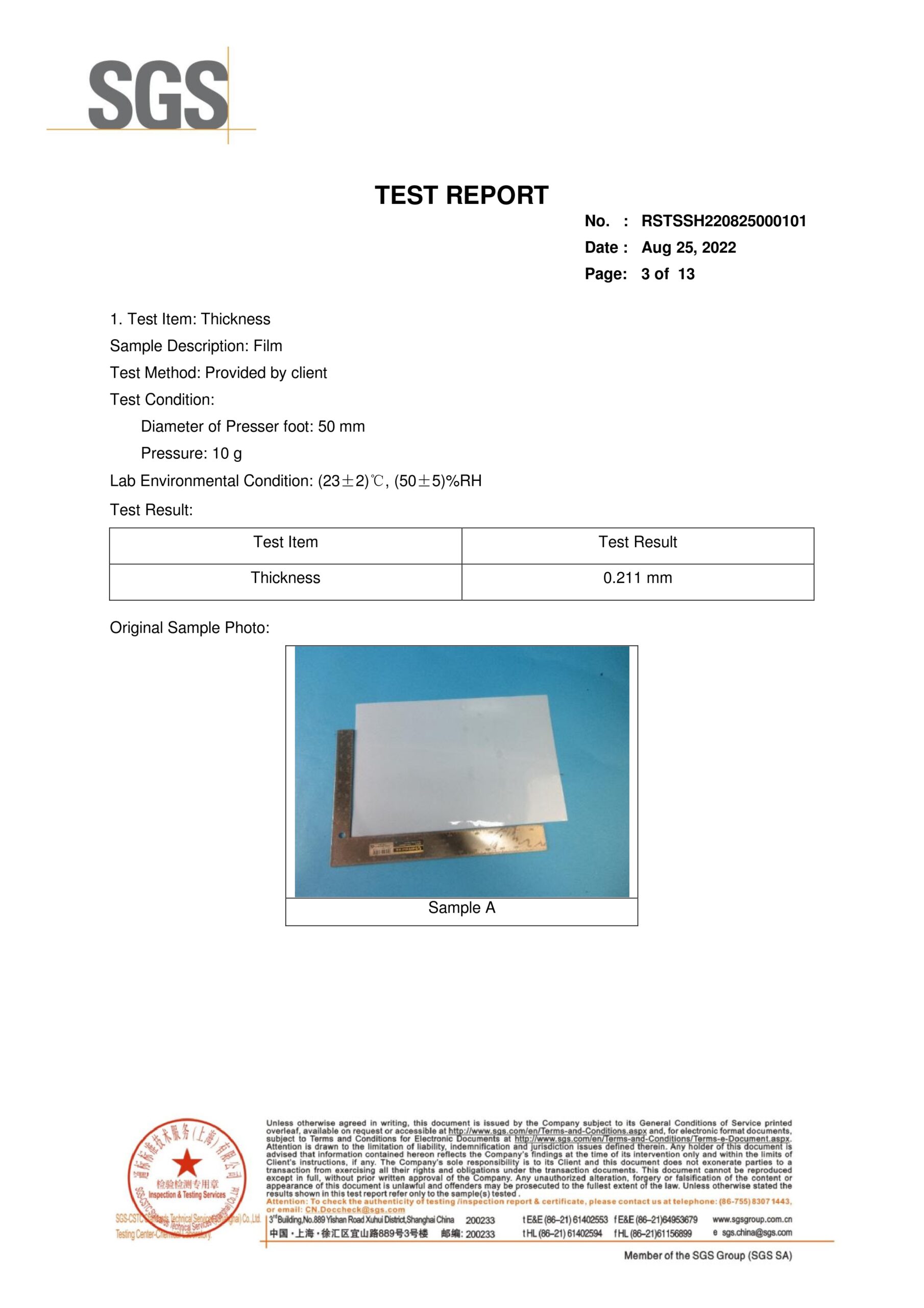 Xtechwrap Auto Film English Test Report Page 3