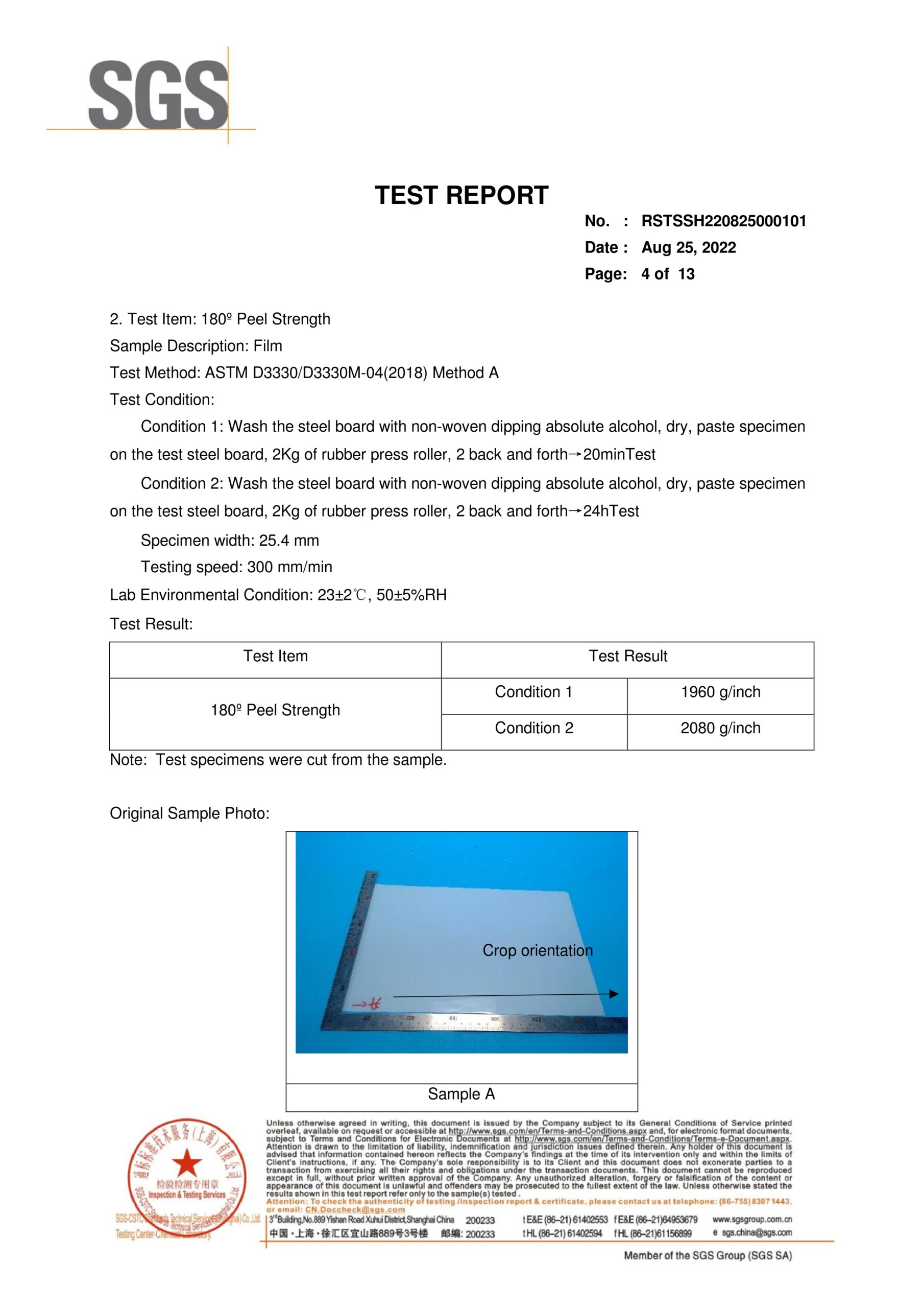 Xtechwrap Auto Film English Test Report Page 4