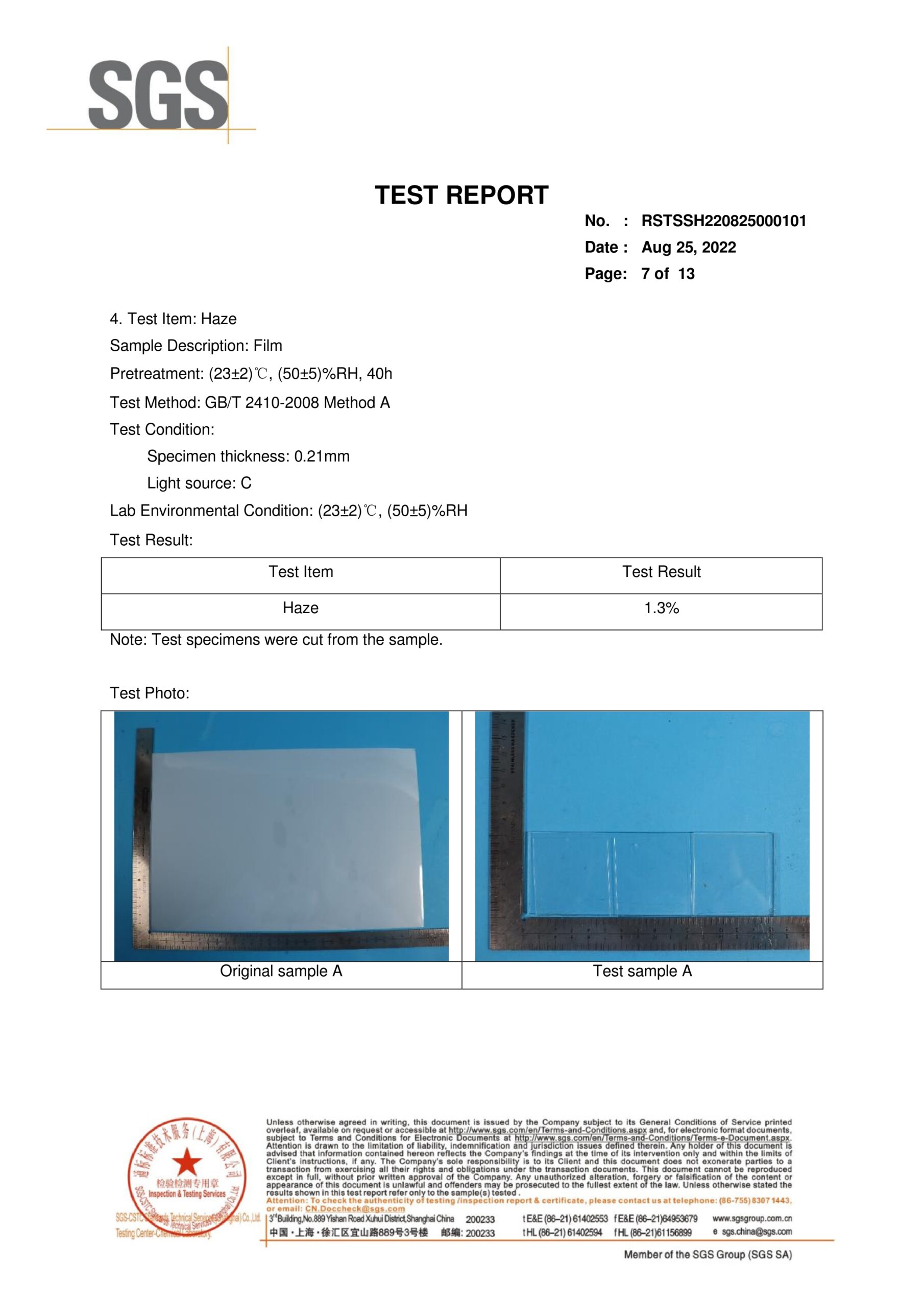 Xtechwrap Auto Film English Test Report Page 7