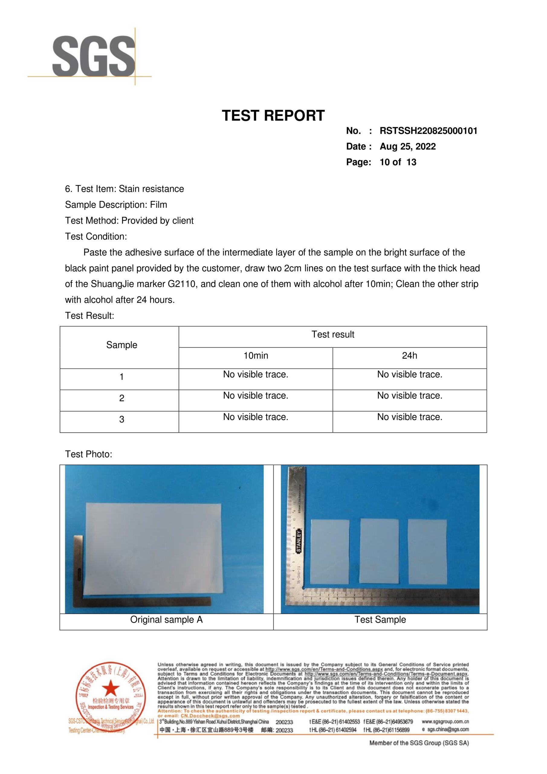 Xtechwrap Auto Film English Test Report Page 10